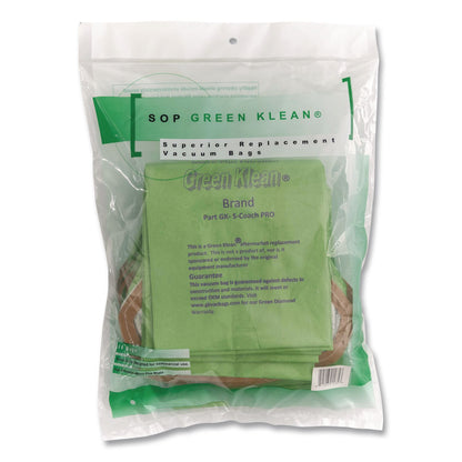 Green Klean® GK-S-Coach-PRO Replacement Bag, 10 Bags/Pack, 10 Packs/Carton (GRKGKSCOACHPRO)
