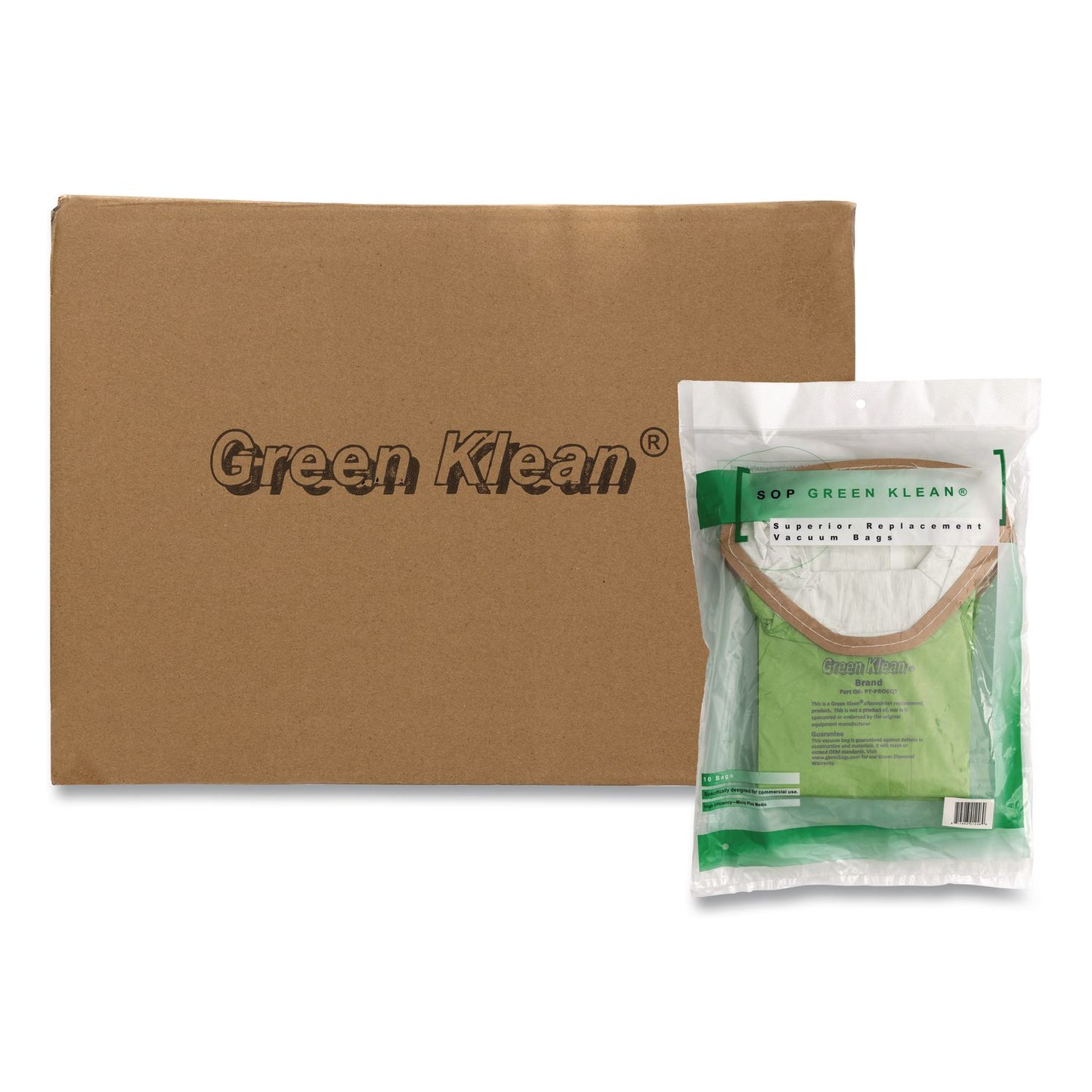 Green Klean® GK-Pt-Pro6Qt Replacement Bag, 10 Bags/Pack, 10 Packs/Carton (GRKGKPTPRO6QRT)