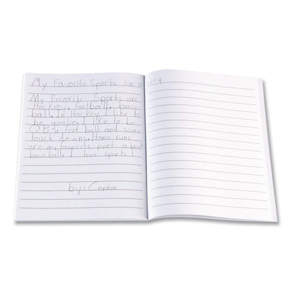 Learning Resources® Writing Journals, Medium/College Rule, Blue Cover, (64) 7 x 9 Sheets, 10 Journals (LRNLER3467)