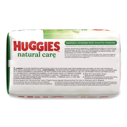 Huggies® Natural Care Sensitive Baby Wipes, 6.6 x 6.86, Unscented, White, 56 Wipes/Pack, 3 Packs/Carton (KCM41926)