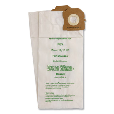 Green Klean® GK-P12/15UE Replacement Bag, 10 Bags/Pack, 10 Packs/Carton (GRKGKP1215UE)