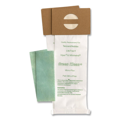 Green Klean® GK-LitTrac Replacement Bag, 10 Bags/Pack, 10 Packs/Carton (GRKGKLITTRAC)