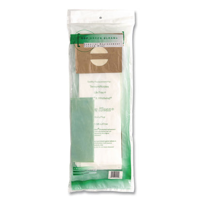 Green Klean® GK-LitTrac Replacement Bag, 10 Bags/Pack, 10 Packs/Carton (GRKGKLITTRAC)