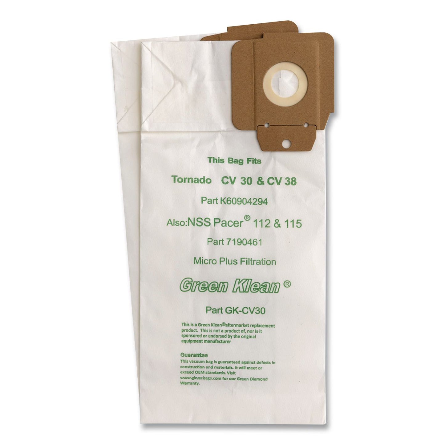 Green Klean® GK-CV30 Replacement Bag, 10 Bags/Pack, 10 Packs/Carton (GRKGKCV30)