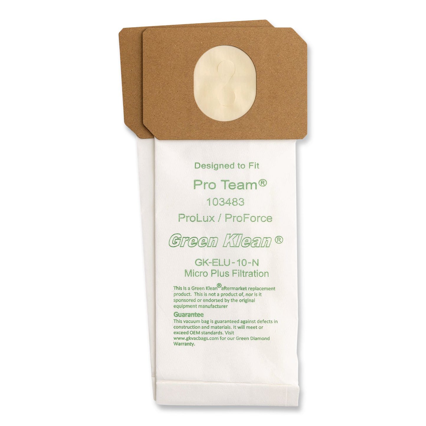 Green Klean® GK-Elu-10 Replacement Bag, 10 Bags/Pack, 10 Packs/Carton (GRKGKELU10N)
