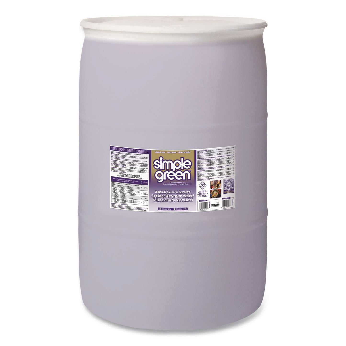 Simple Green® Industrial Cleaner and Degreaser, Lavender Scent, 55 gal Drum (SMP1600055)
