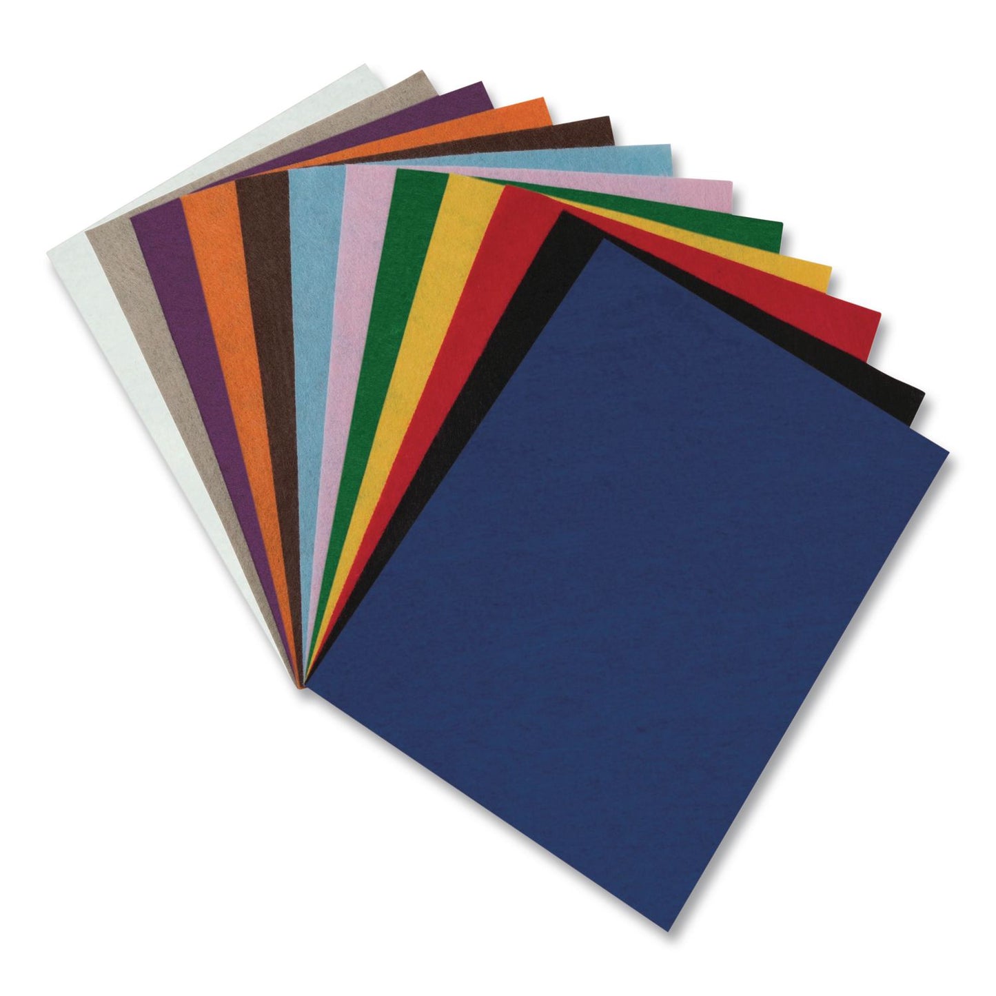 Creativity Street® Felt Sheets, Rectangular, 9 x12, Assorted Colors, 12/Pack (CKCPAC390701R)