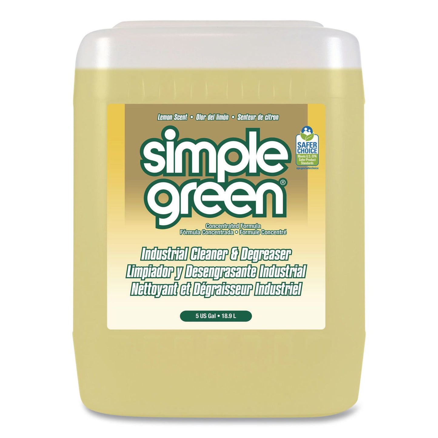 Simple Green® Industrial Cleaner and Degreaser, Lemon Scent, 5 gal Pail (SMP3014005)
