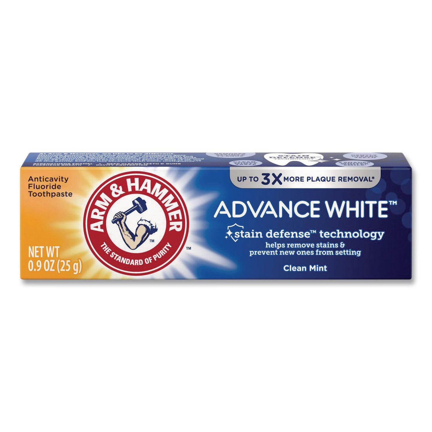Arm & Hammer™ Advance White Toothpaste, Clean Mint, 0.9 oz Tube, 72/Carton (CDC3320018600)