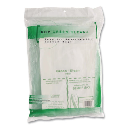 Green Klean® GK-F-and-G-10 Replacement Bag, 10 Bags/Pack, 10 Packs/Carton (GRKGKFG10)