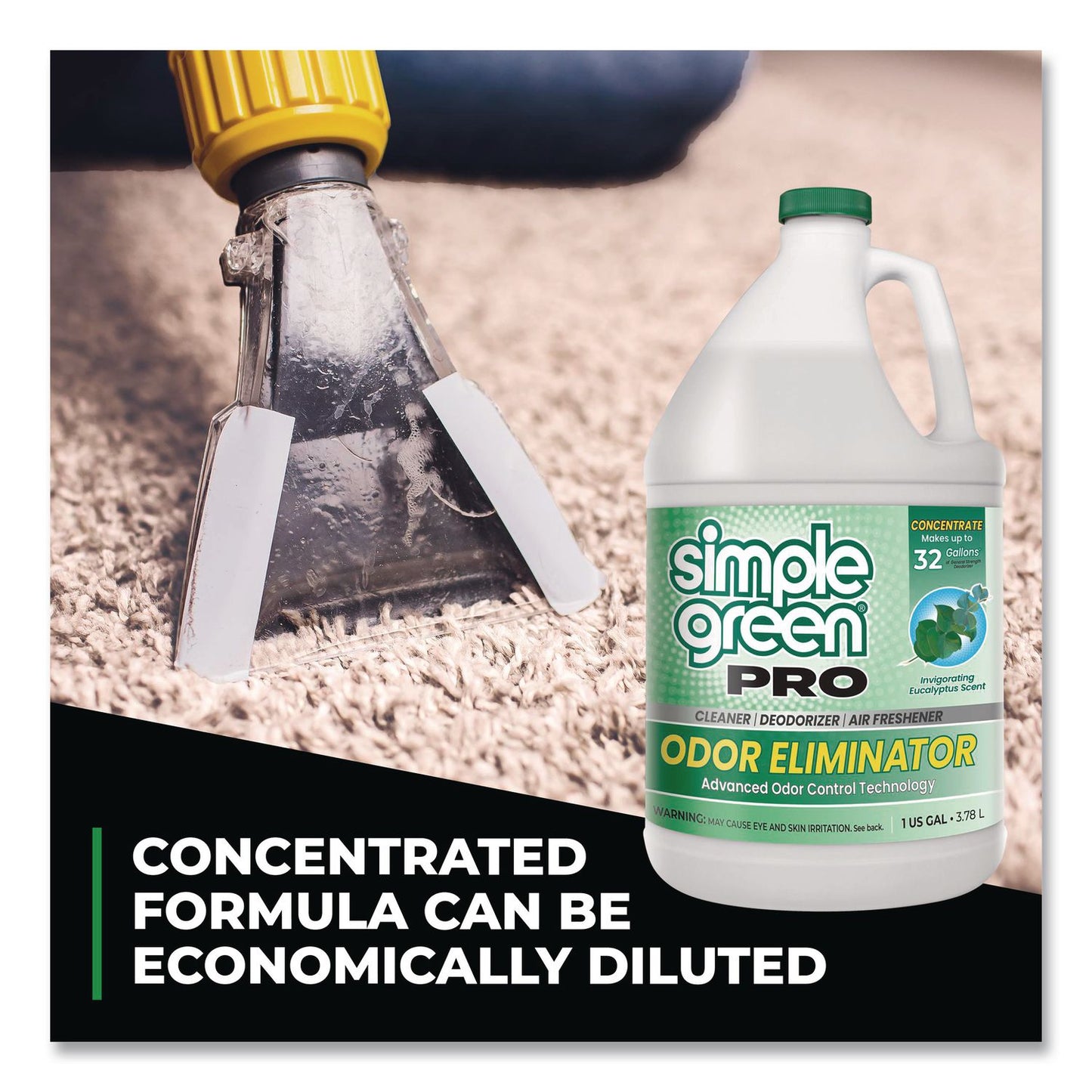 Simple Green® Pro Odor Eliminator, Eucalyptus Scent, 1 gal Bottle, 6/Carton (SMP4251128)