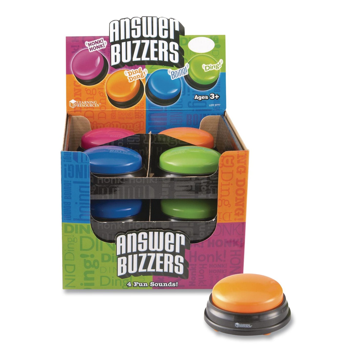 Learning Resources® Answer Buzzers, Ages 3 and Up, 12 Buzzers (LRNLER3777)