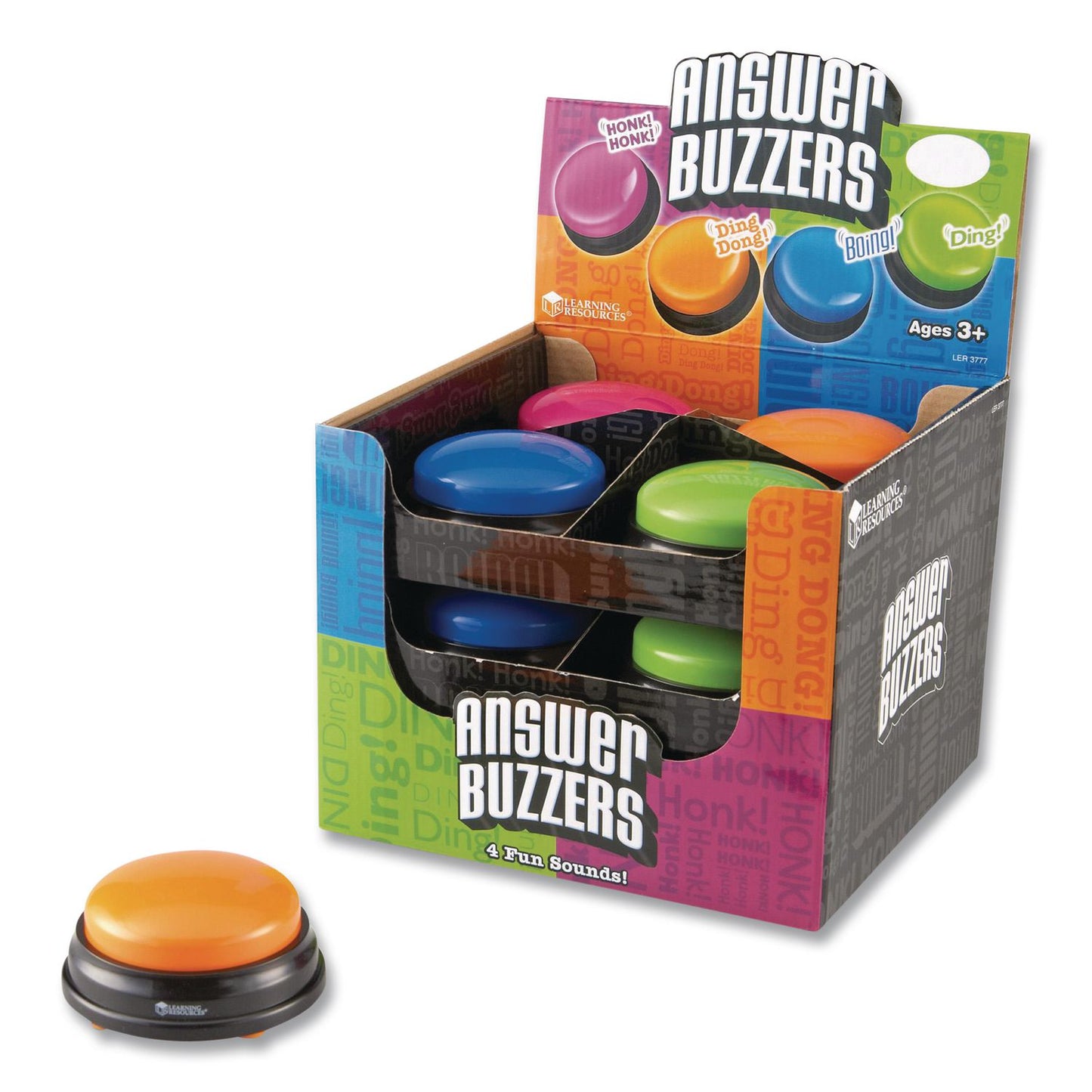 Learning Resources® Answer Buzzers, Ages 3 and Up, 12 Buzzers (LRNLER3777)
