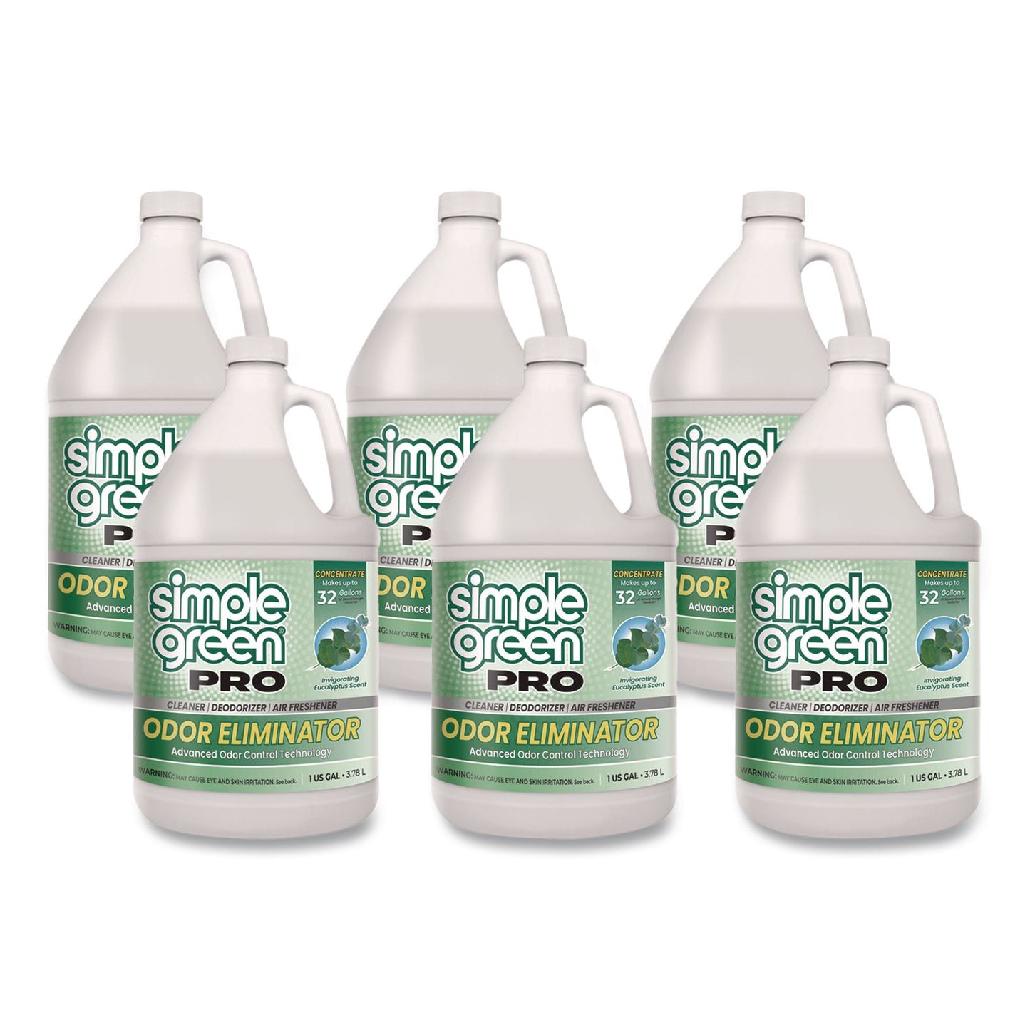 Simple Green® Pro Odor Eliminator, Eucalyptus Scent, 1 gal Bottle, 6/Carton (SMP4251128)