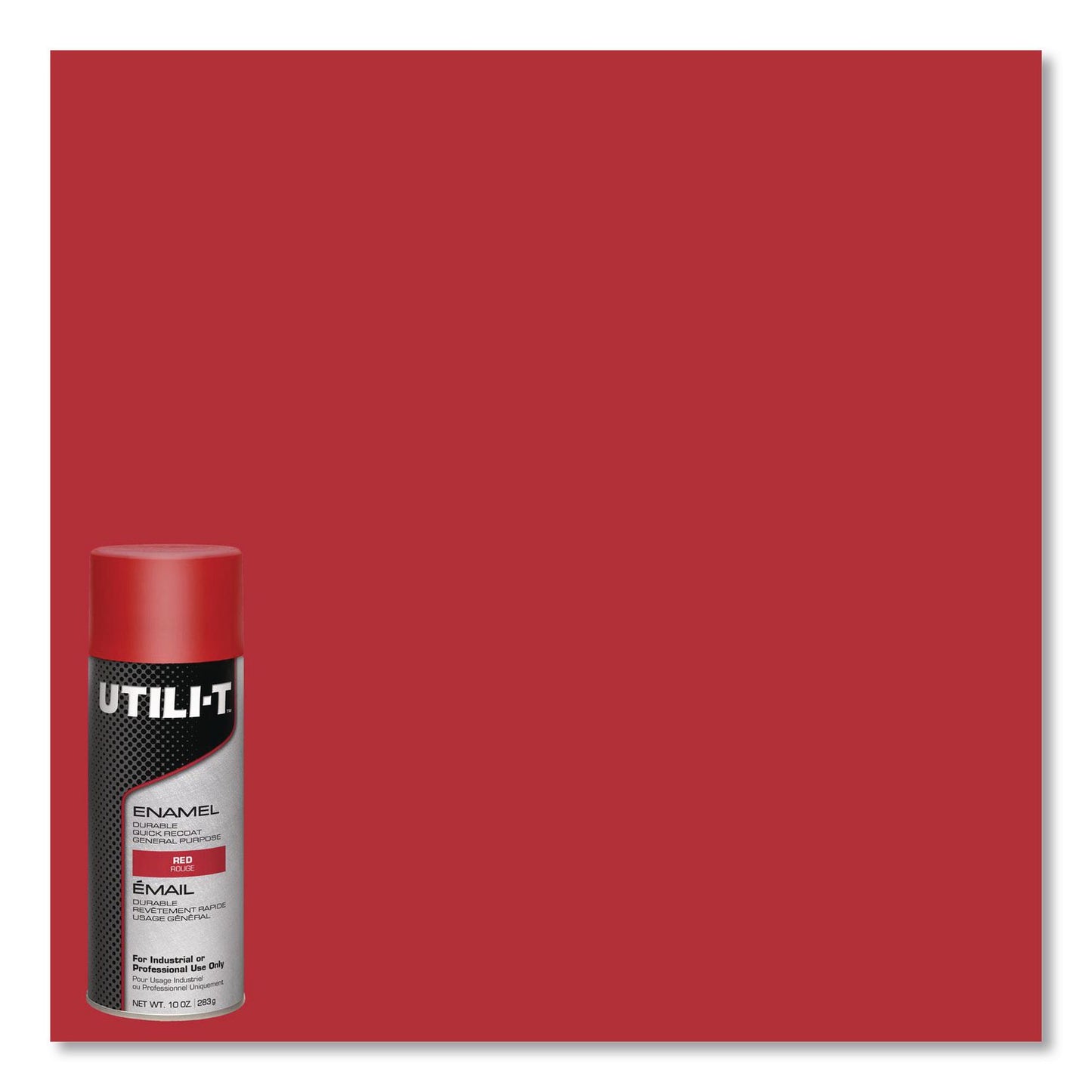 Rust-Oleum® UTILI-T Spray Paint, Red, 10 oz Aerosol Can, 6/Carton (RST387391)