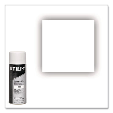 Rust-Oleum® UTILI-T Spray Paint, White, 10 oz Aerosol Can, 6/Carton (RST387395)