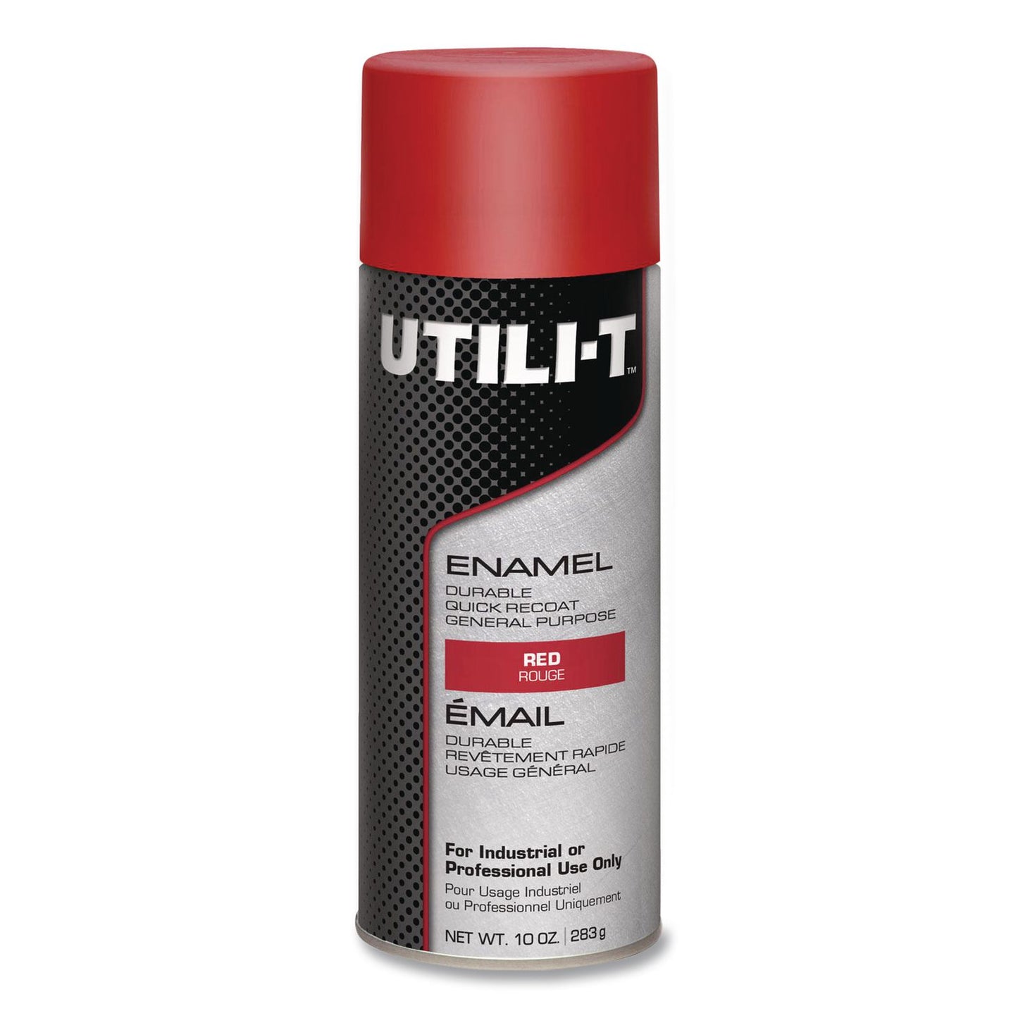 Rust-Oleum® UTILI-T Spray Paint, Red, 10 oz Aerosol Can, 6/Carton (RST387391)