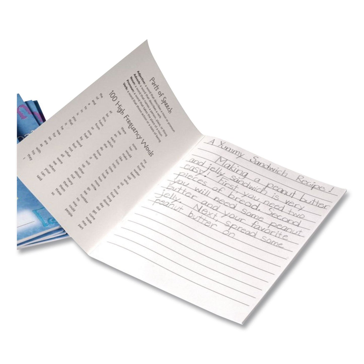 Learning Resources® Writing Journals, Medium/College Rule, Blue Cover, (64) 7 x 9 Sheets, 10 Journals (LRNLER3467)
