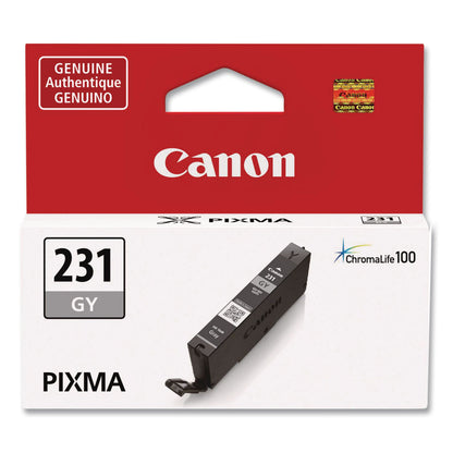 Canon® 6678C001 (CLI-231) Ink, 800 Page-Yield, Gray (CNM6678C001)