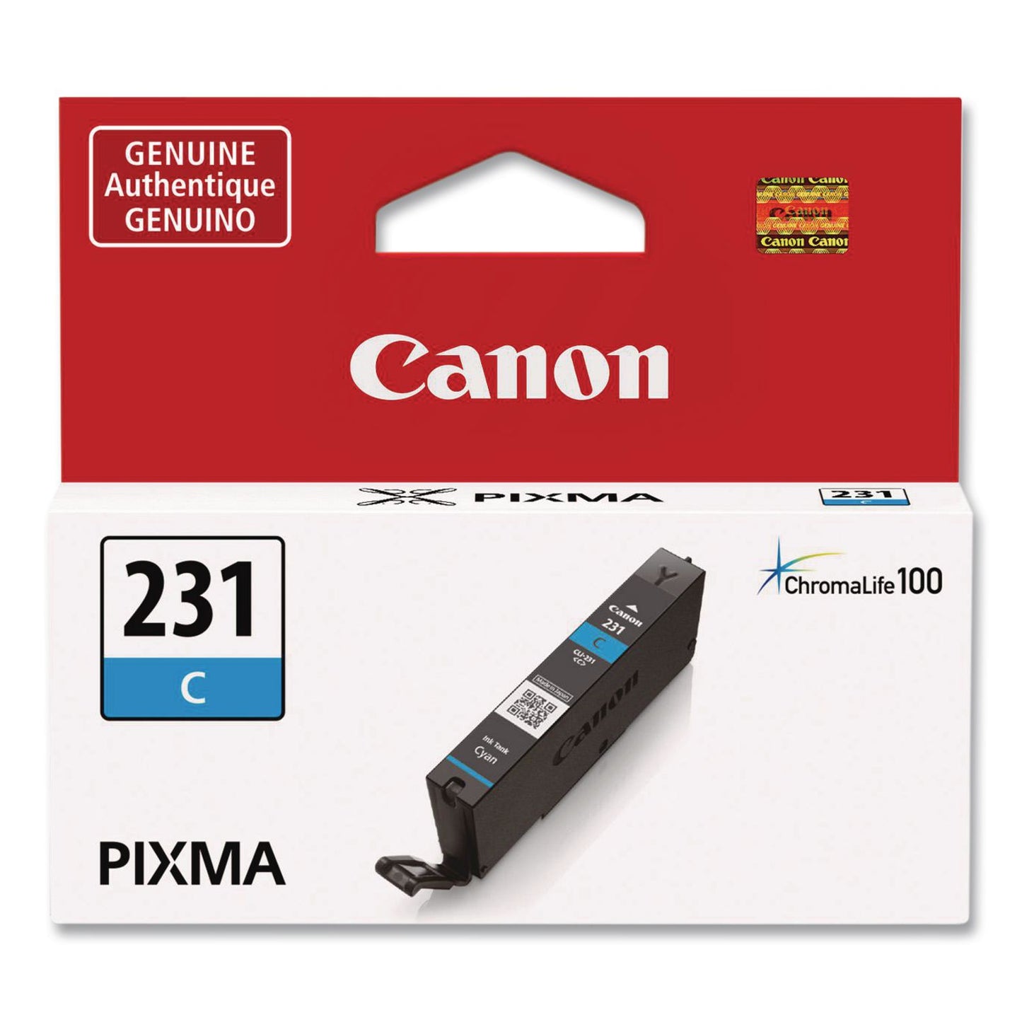 Canon® 6675C001 (CLI-231) Ink, 800 Page-Yield, Cyan (CNM6675C001)