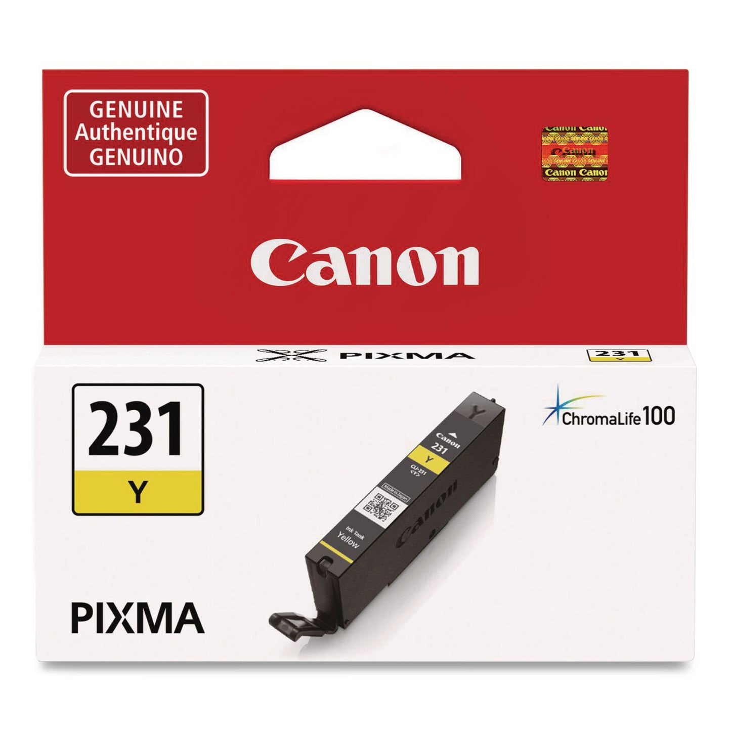 Canon® 6677C001 (CLI-231) Ink, 800 Page-Yield, Yellow (CNM6677C001)