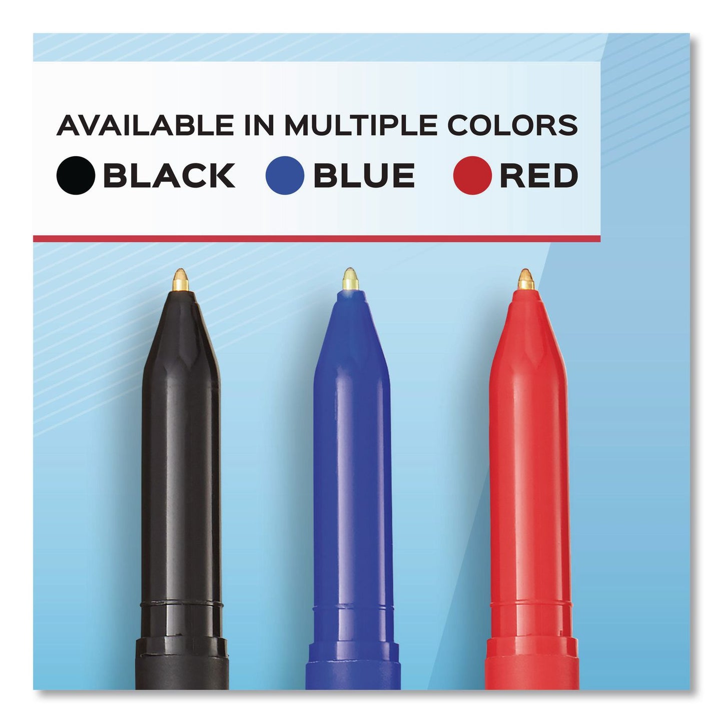 Paper Mate® Write Bros. Ballpoint Pen, Stick, Medium 1 mm, Black Ink, Black Barrel, 8/Pack (PAP2140570)