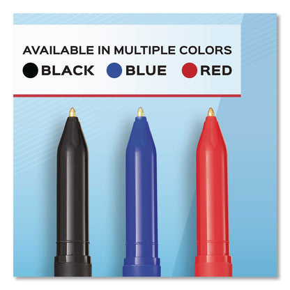 Paper Mate® Write Bros. Ballpoint Pen, Stick, Medium 1 mm, Black Ink, Black Barrel, 8/Pack (PAP2140570)