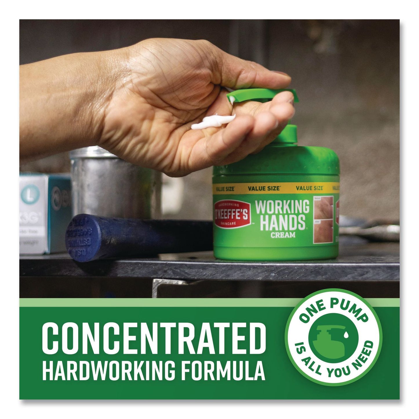 O'Keeffe's® Working Hands Hand Cream, 10 oz Pump Bottle, 2/Carton (GOR116639)