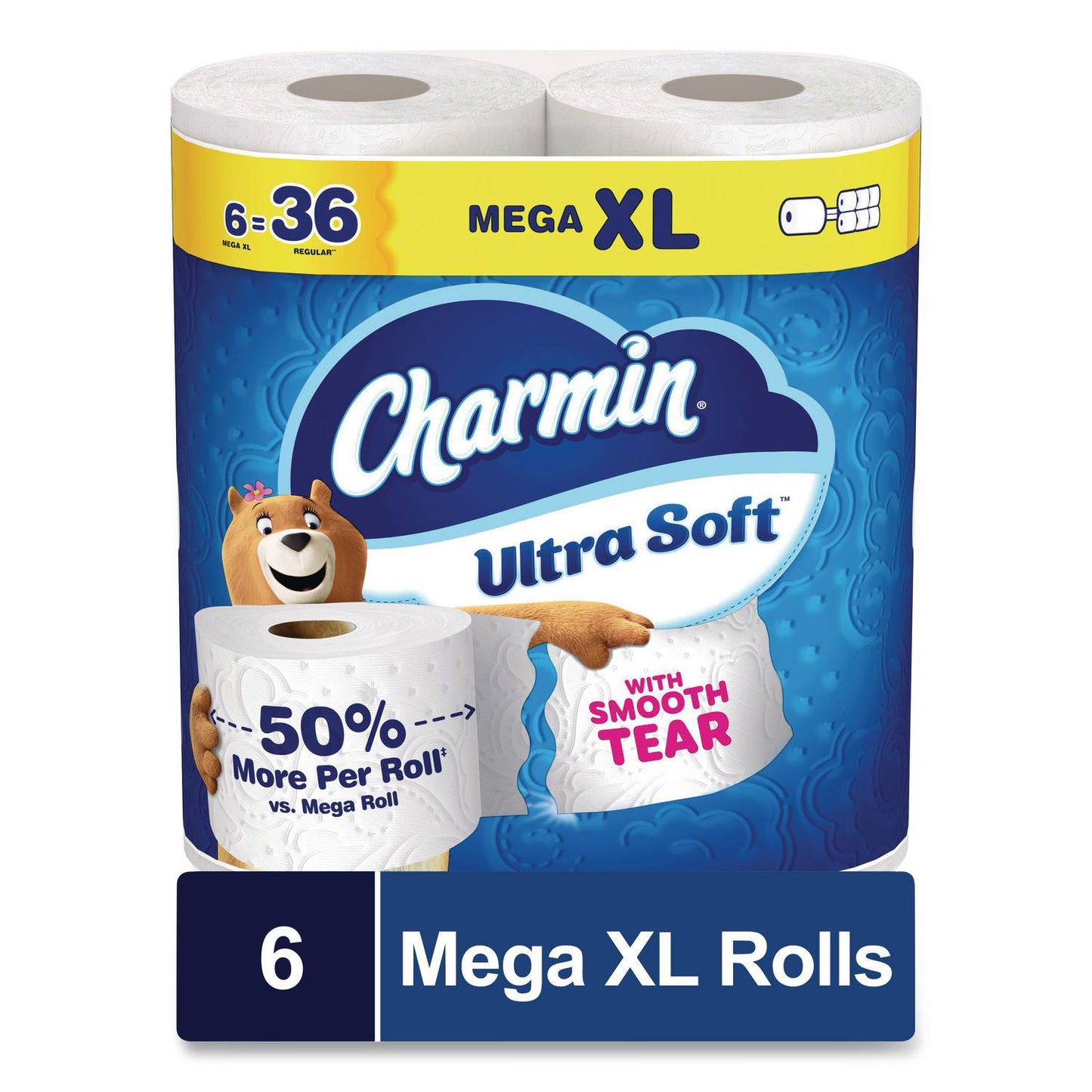 Charmin® Ultra Soft Bathroom Tissue, Septic Safe, 2-Ply, White, 312 Sheets/Roll, 18 Rolls/Carton (PGC19369)