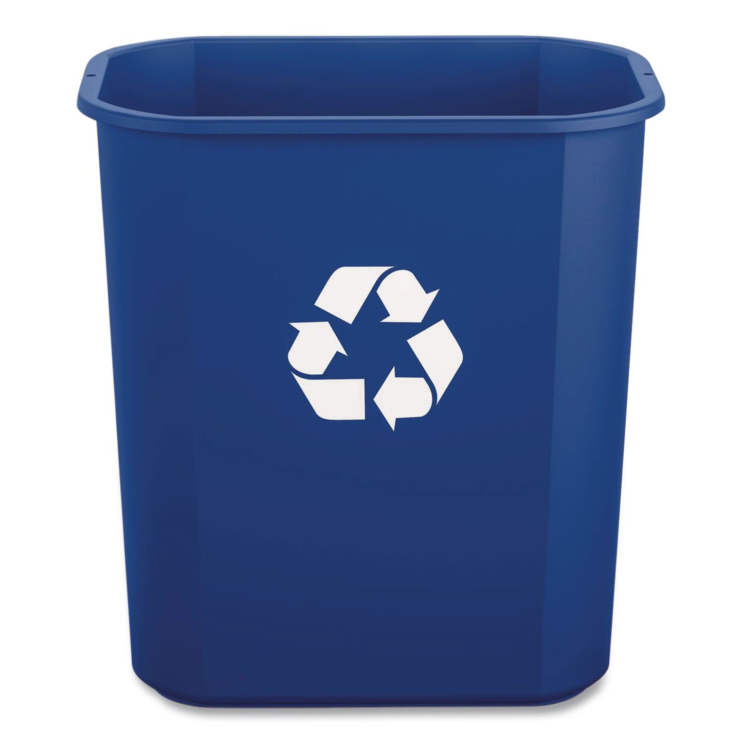 Boardwalk® Deskside Recycling Bin, 3 gal, Polypropylene, Blue (BWK12QTRECYCLEB)