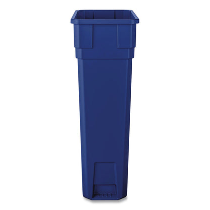 Boardwalk® Slim Recycling Container, 23 gal, Polypropylene, Blue (BWK23GLRECYCLEB)