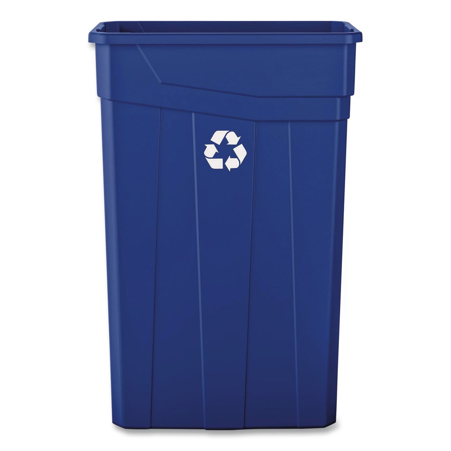Boardwalk® Slim Recycling Container, 23 gal, Polypropylene, Blue (BWK23GLRECYCLEB)