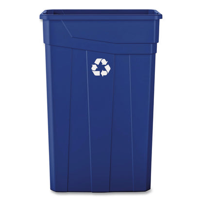 Boardwalk® Slim Recycling Container, 23 gal, Polypropylene, Blue (BWK23GLRECYCLEB)