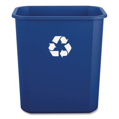 Boardwalk® Recycling Container, 7 gal, Polypropylene, Blue (BWK28QTRECYCLEB)