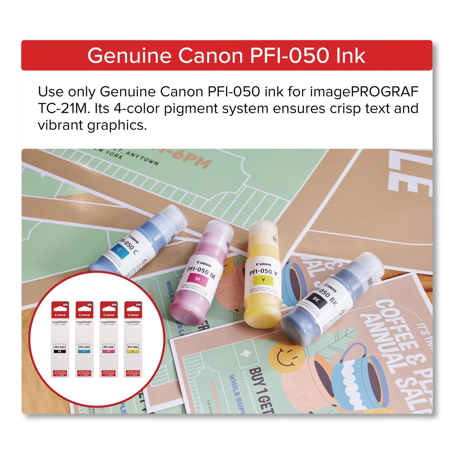 Canon® imagePROGRAF TC-21M, 24" Wireless Wide Format Inkjet Printer (CNM7058C002)