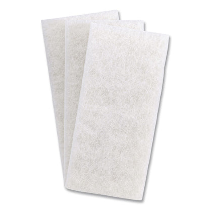 3M™ Doodlebug White Utility and Burnish Pads, 4.62 x 10, White, 10/Carton (MMM08003B)