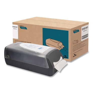 Cascades PRO Tandem Countertop Napkin Dispenser, 8.27 x 16.34 x 6.5, Gray (CSDC431)