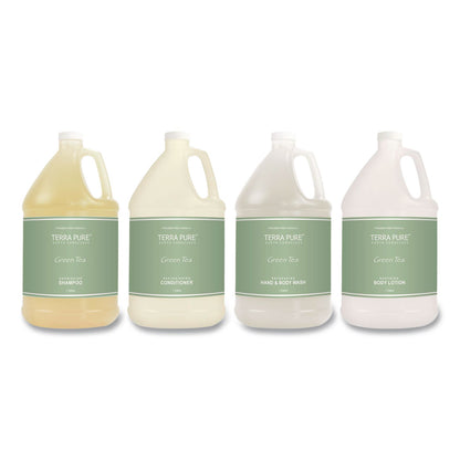 Diversified Hospitality Solutions Terra Pure Conditioner Gallon, Green Tea Lemongrass Scent, 1 gal Bottle, 4/Carton (DHS002256)