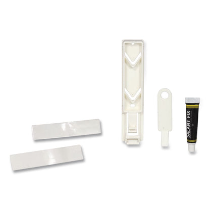 Diversified Hospitality Solutions Single EcoLux Air Dispenser Bracket, For Ecolux Air Pump Dispenser Bottles, 1.19 x 0.44 x 5.69, White, 24/Carton (DHS458883)