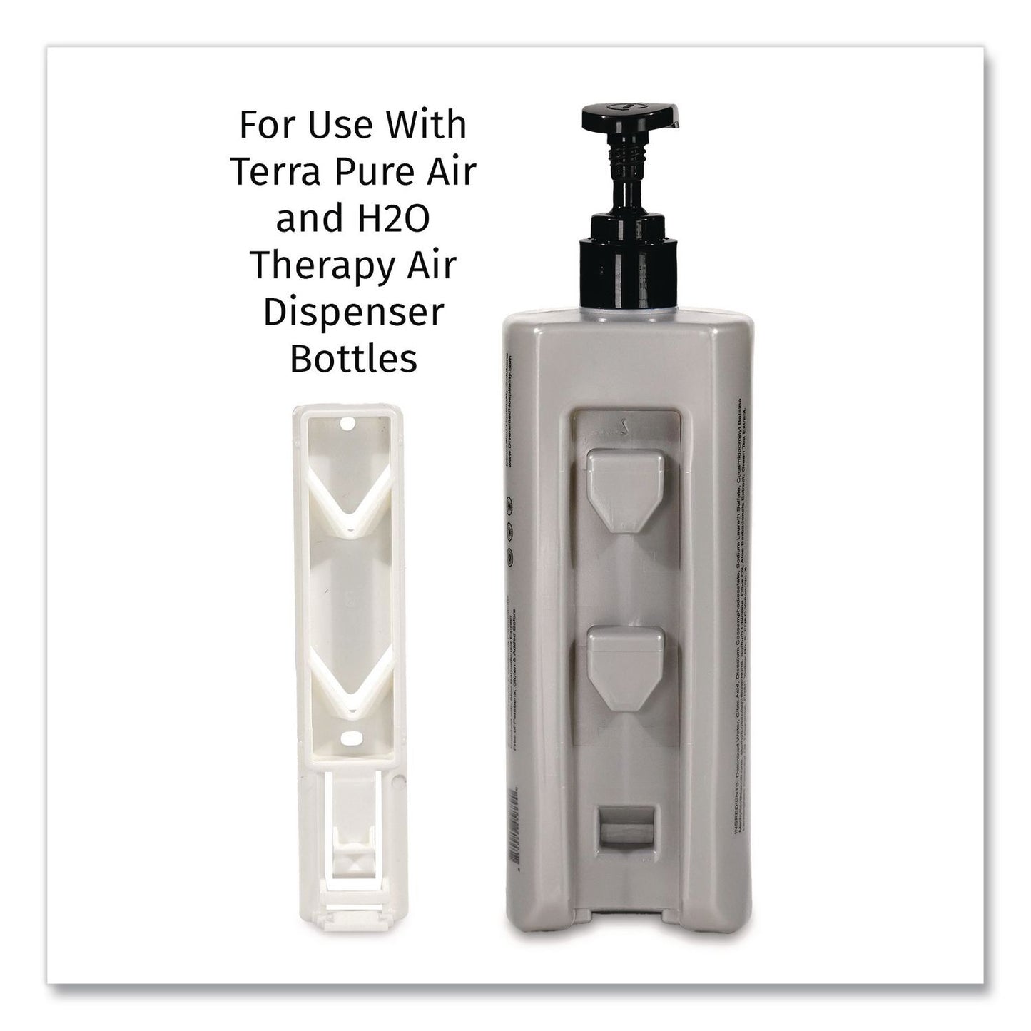 Diversified Hospitality Solutions Single EcoLux Air Dispenser Bracket, For Ecolux Air Pump Dispenser Bottles, 1.19 x 0.44 x 5.69, White, 24/Carton (DHS458883)