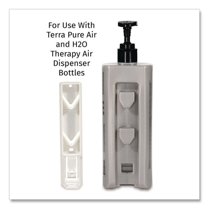 Diversified Hospitality Solutions Single EcoLux Air Dispenser Bracket, For Ecolux Air Pump Dispenser Bottles, 1.19 x 0.44 x 5.69, White, 24/Carton (DHS458883)