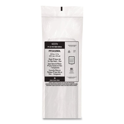 Dart® Dome Covers and Lids, For 24 oz to 32 oz Containers, 8.28" Diameter x 1.16"h, Clear, 300/Carton (DCCPP2432BDL)