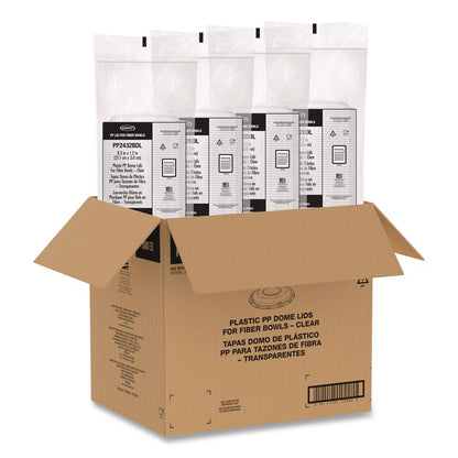 Dart® Dome Covers and Lids, For 24 oz to 32 oz Containers, 8.28" Diameter x 1.16"h, Clear, 300/Carton (DCCPP2432BDL)