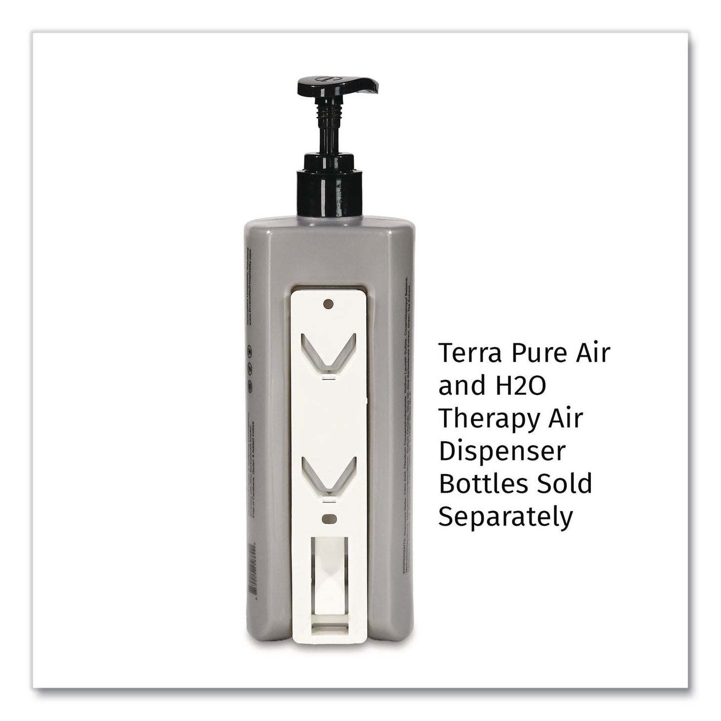 Diversified Hospitality Solutions Single EcoLux Air Dispenser Bracket, For Ecolux Air Pump Dispenser Bottles, 1.19 x 0.44 x 5.69, White, 24/Carton (DHS458883)