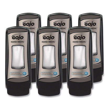 GOJO® HAND MEDIC ADX-7 Dispenser, 685 mL Refills, 3.94 x 3.67 x 9.79, Black, 6/Carton (GOJ878206CT)