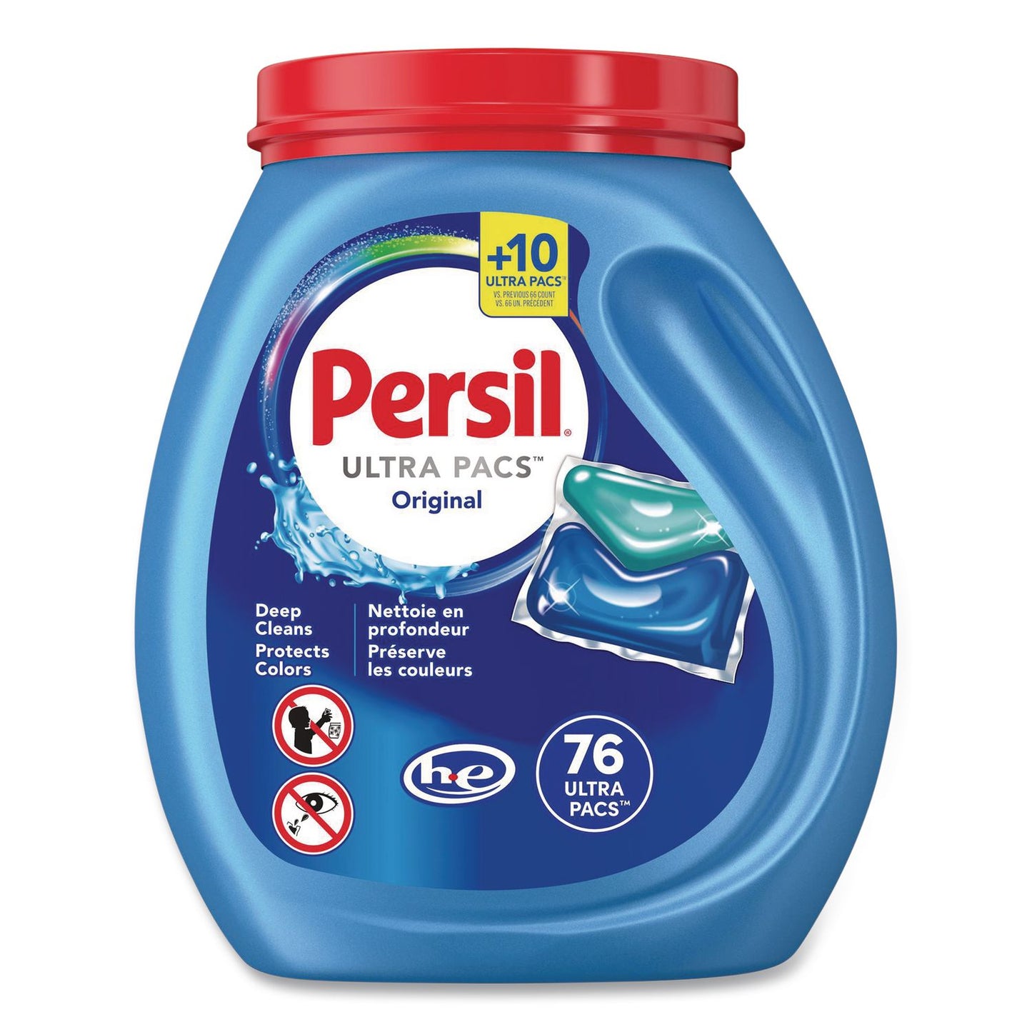 Persil® Ultra Pacs Original Everyday Clean HE Laundry Detergent, 76 Pods/Tub, 4 Tubs/Carton (DIA05515)