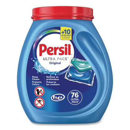 Persil® Ultra Pacs Original Everyday Clean HE Laundry Detergent, 76 Pods/Tub, 4 Tubs/Carton (DIA05515)