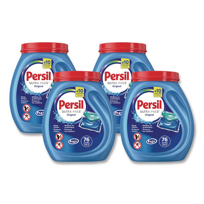 Persil® Ultra Pacs Original Everyday Clean HE Laundry Detergent, 76 Pods/Tub, 4 Tubs/Carton (DIA05515)