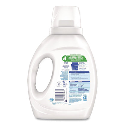 all® Free Clear Liquid Fabric Softener, Fragrance Free, 34 oz Bottle, 6/Carton (DIA47430)
