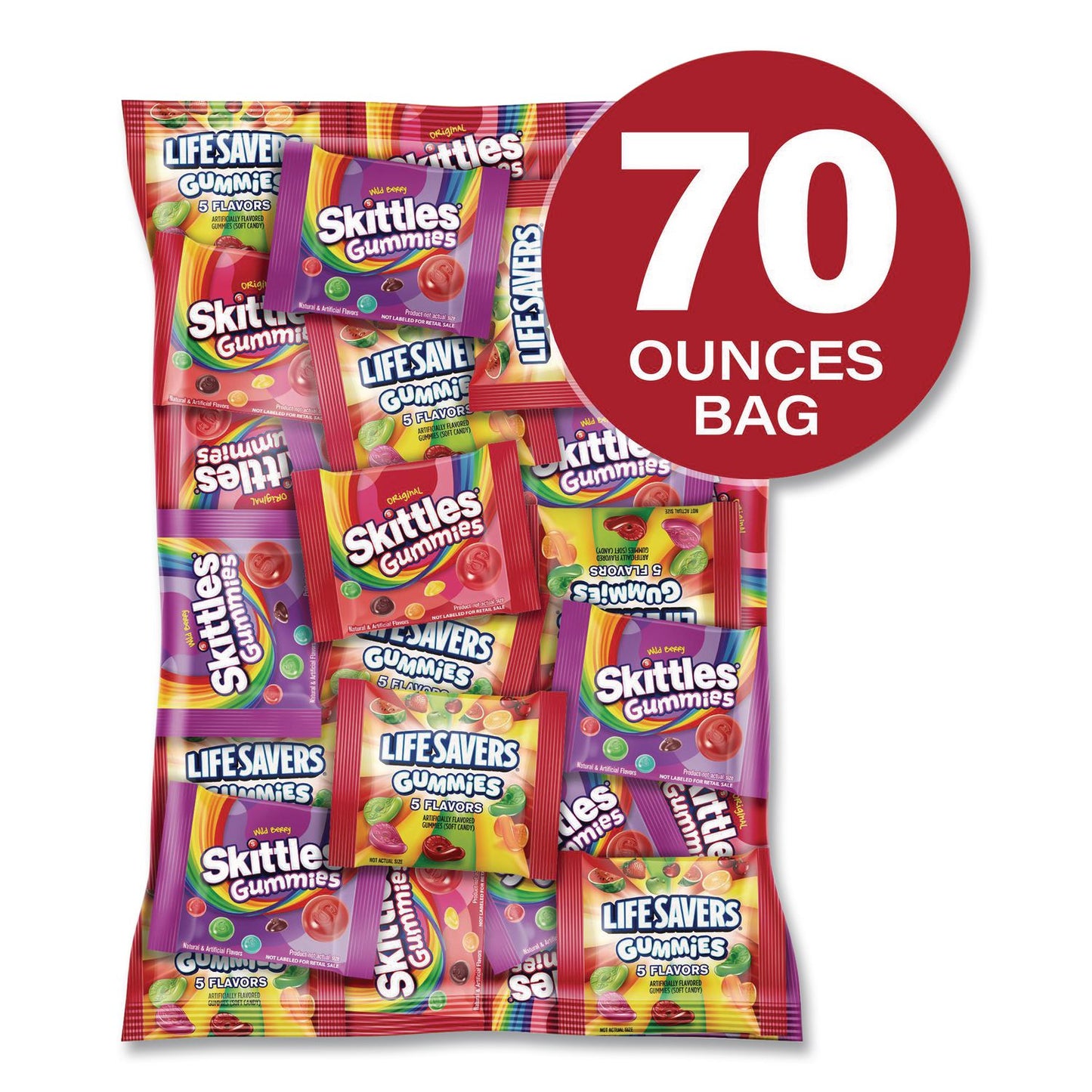 MARS Gummy Favorites Fun Size Mix, 70 oz Bag (GRR22002591)